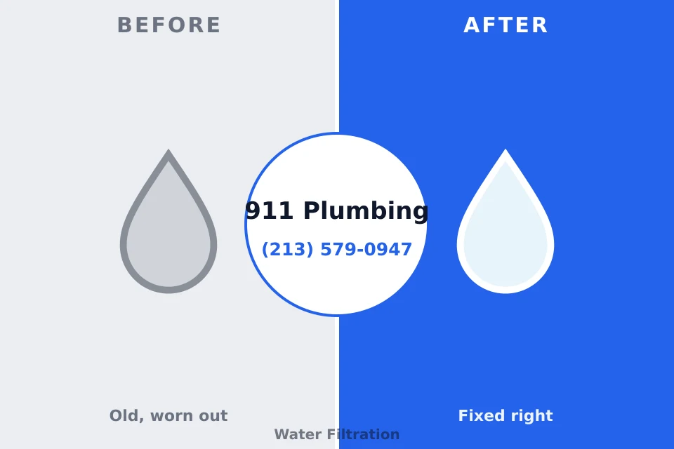Before and after: plumbing repair Juniper Canyon, OR